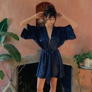 Vintage Calvin Klein Navy Robe